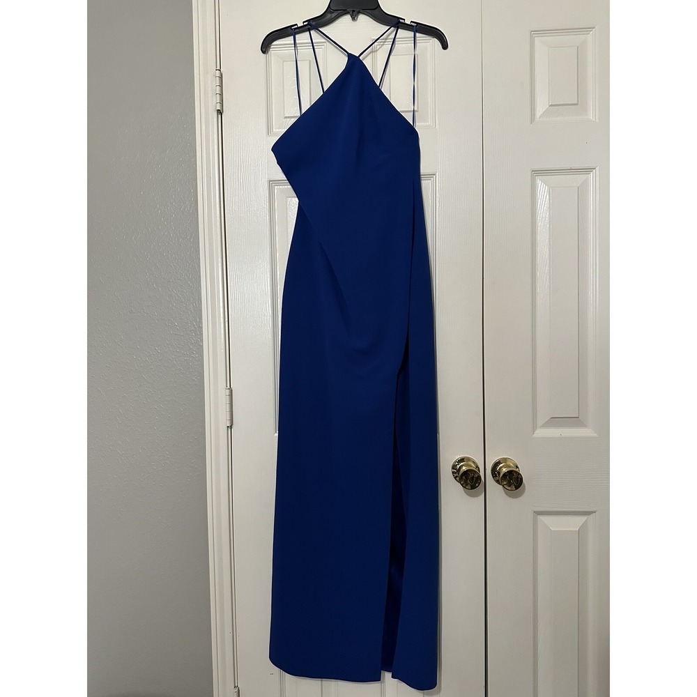 NWT Belle Badgley Mischka Margot Dress Size 10 - Cobalt Blue